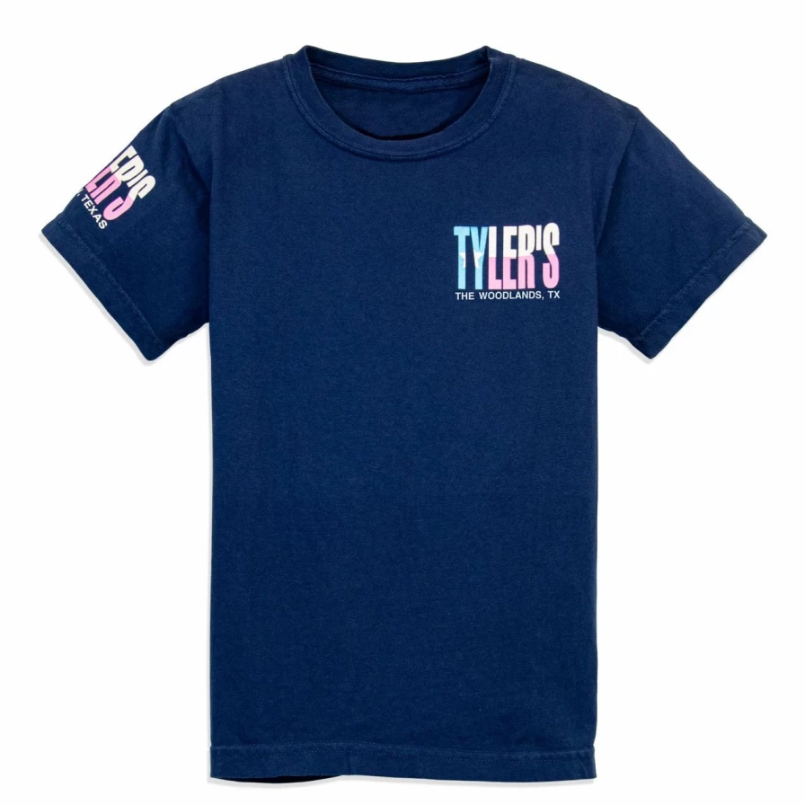 Pastel Texas Flag Comfort Color T-Shirt for Kids - The Woodlands Collection