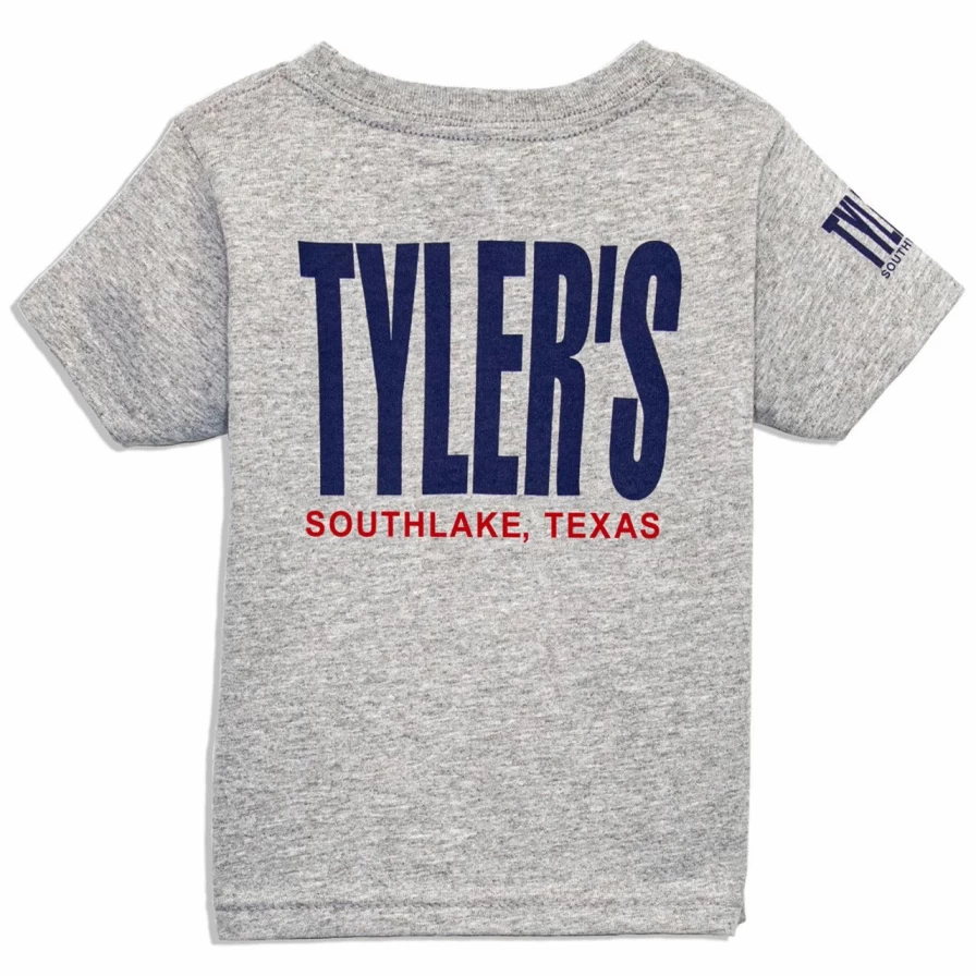 "Toddler's Grey and Navy Blue Tyler Tee - Southlake Collection"