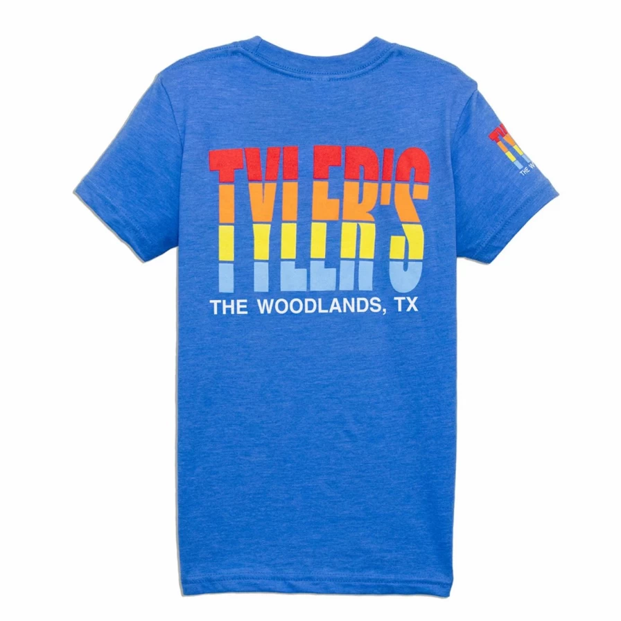 Kids' Striped Sailboat Print Track Tee - The Woodlands Collection