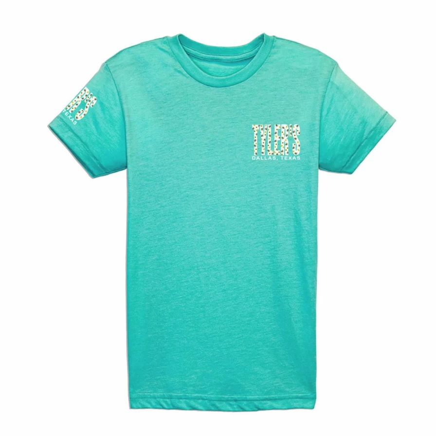 "Tyler's Kids' Bee Graphic Tee in Tahiti Blue - Dallas Collection"