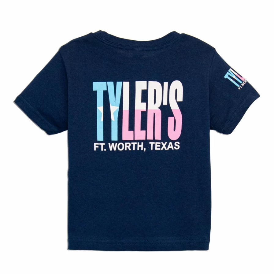"Toddler's Navy Blue Texas Flag T-Shirt for Boys and Girls – Comfortable Cotton Tee"