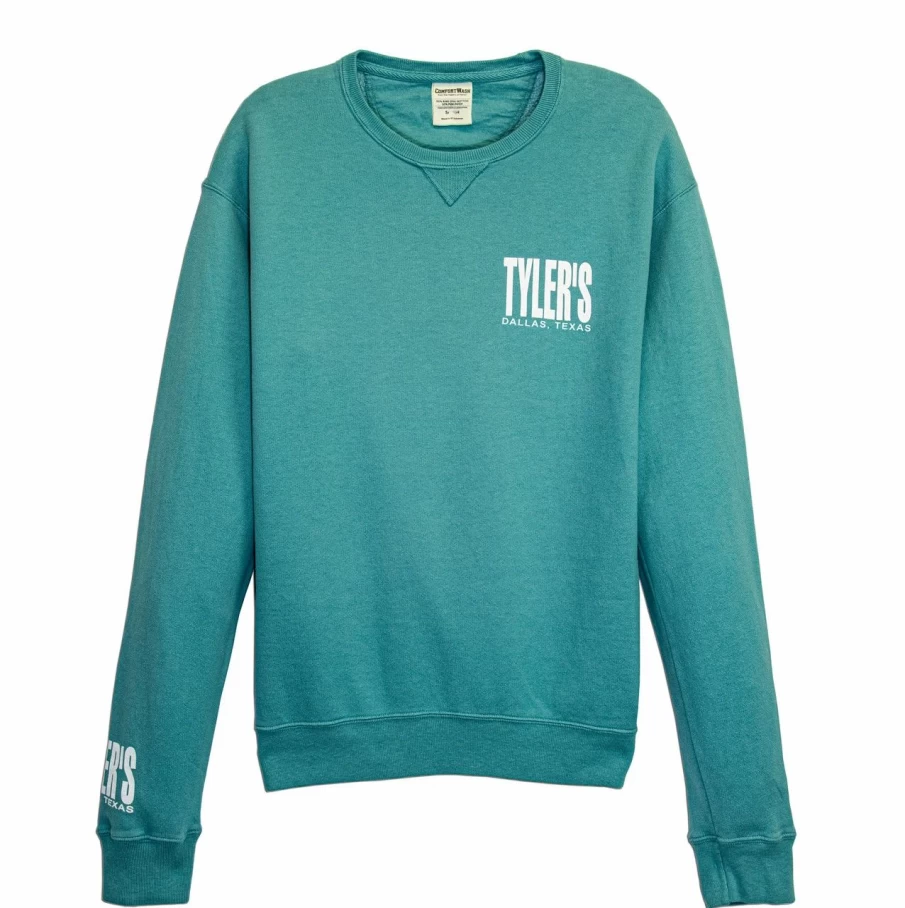 "Comfort Wash Sweatshirt Dallas - Soft Spanish Moss Design for Men and Women"