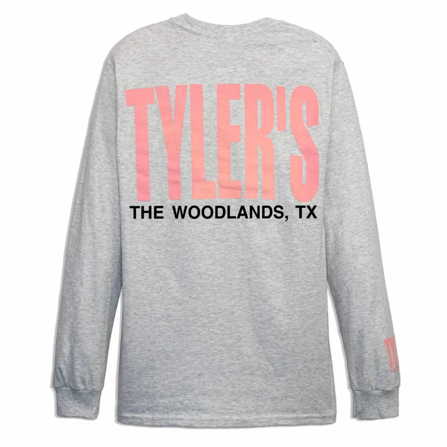 "Stylish Long Sleeve Ash and Baby Pink T-Shirt for Men and Women"