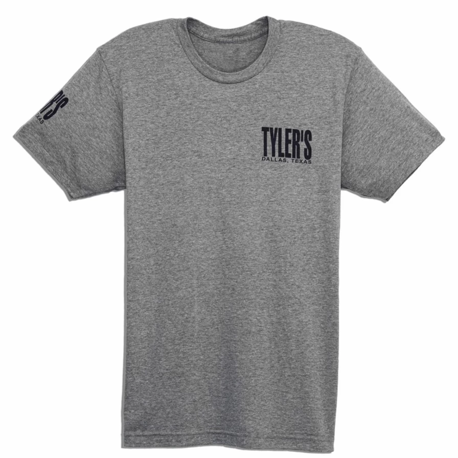 Navy and Red Track Tee by Tyler's Dallas - Stylish Casual T-Shirt for Men