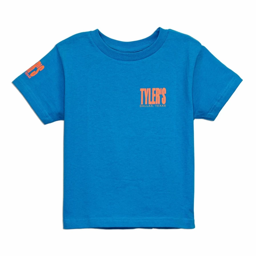 Toddler's Blue and Orange Tyler Tee - Dallas Inspired Casual Top