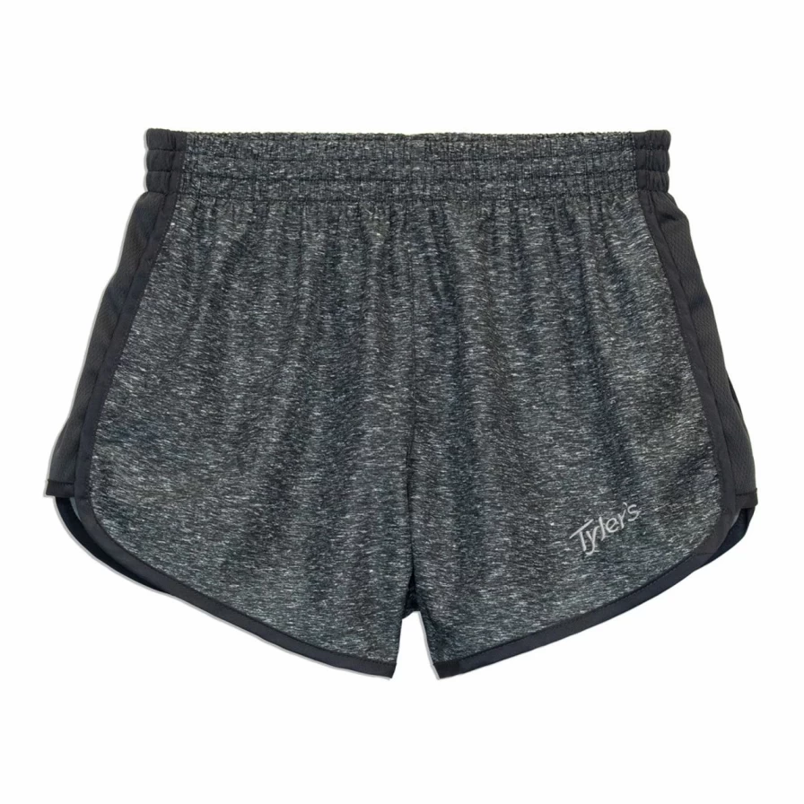 Women's Comfort Fit Heather Gray Racer Running Shorts - Breathable Athletic Shorts for Workouts