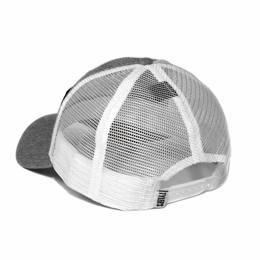 "Grey Australian-Textured Trucker Hat - Stylish Unisex Adjustable Cap"