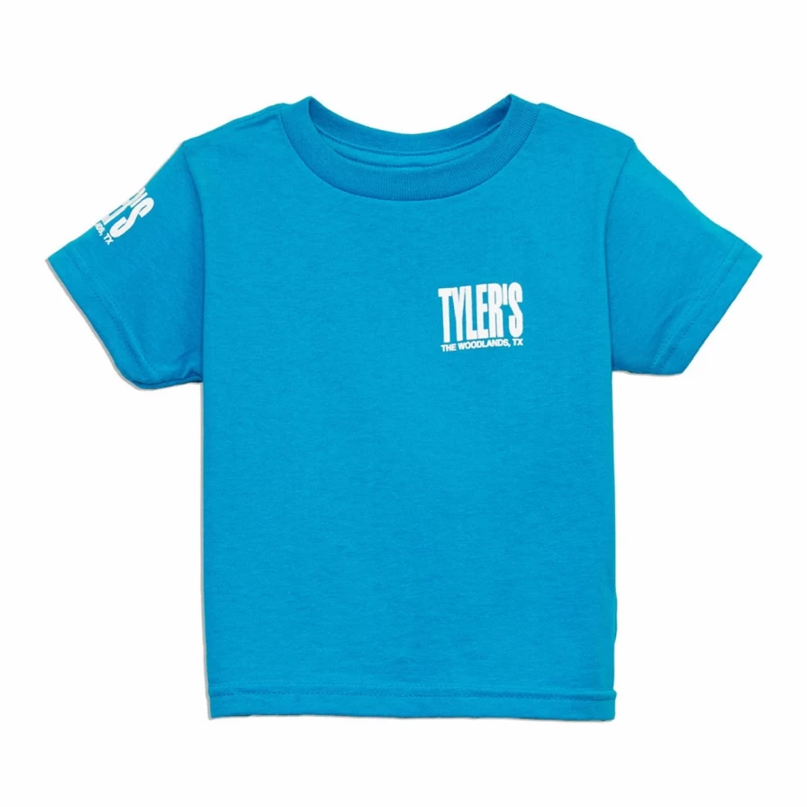 "Toddler's Turquoise and White Tyler Tee - The Woodlands Collection"