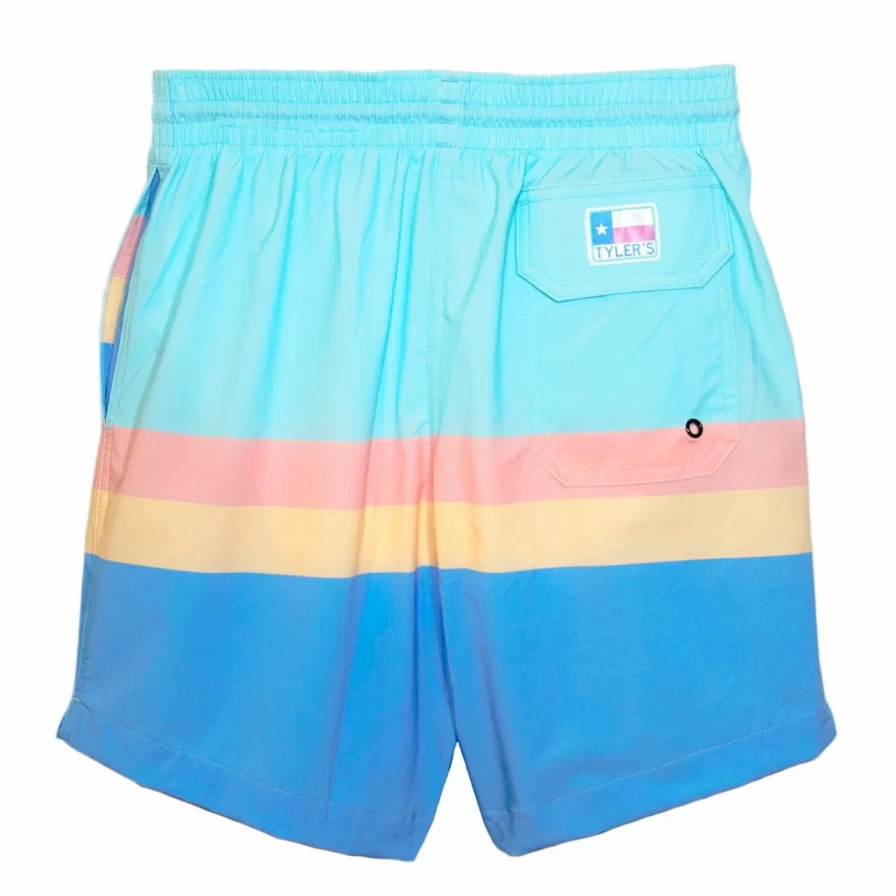 Men's Light Blue Volley Shorts by Tyler's - Comfortable Athletic Shorts for Sports & Casual Wear