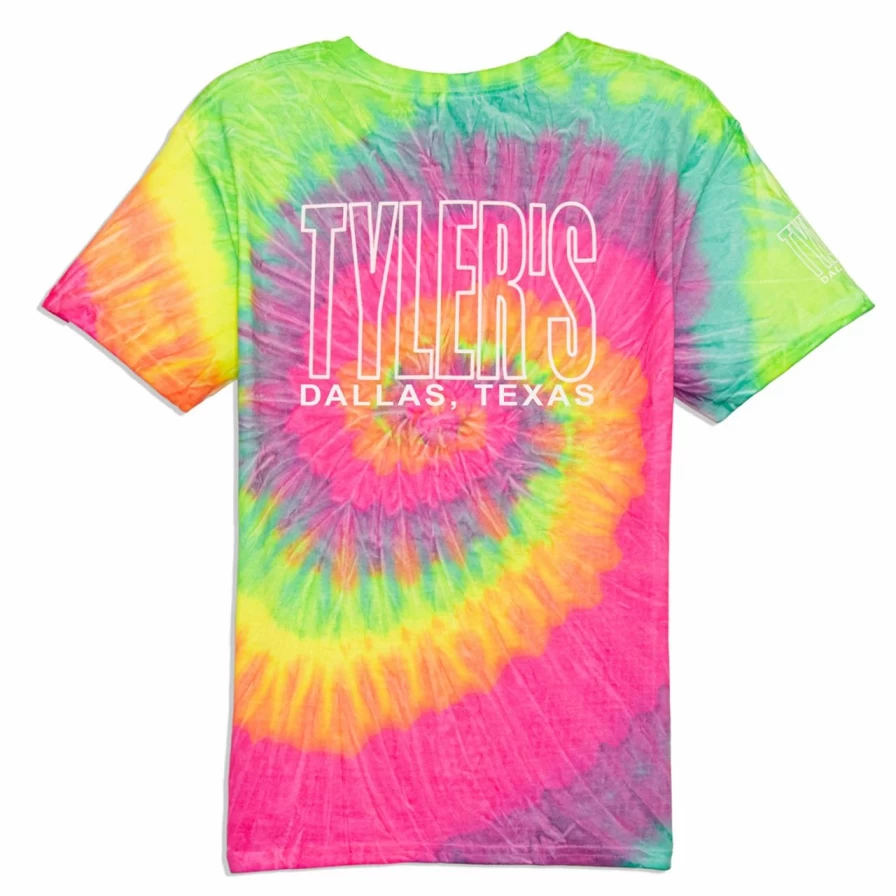 Kids' Mint Green Rainbow & White Graphic Tee - Tyler's Outline Dallas Themed T-Shirt
