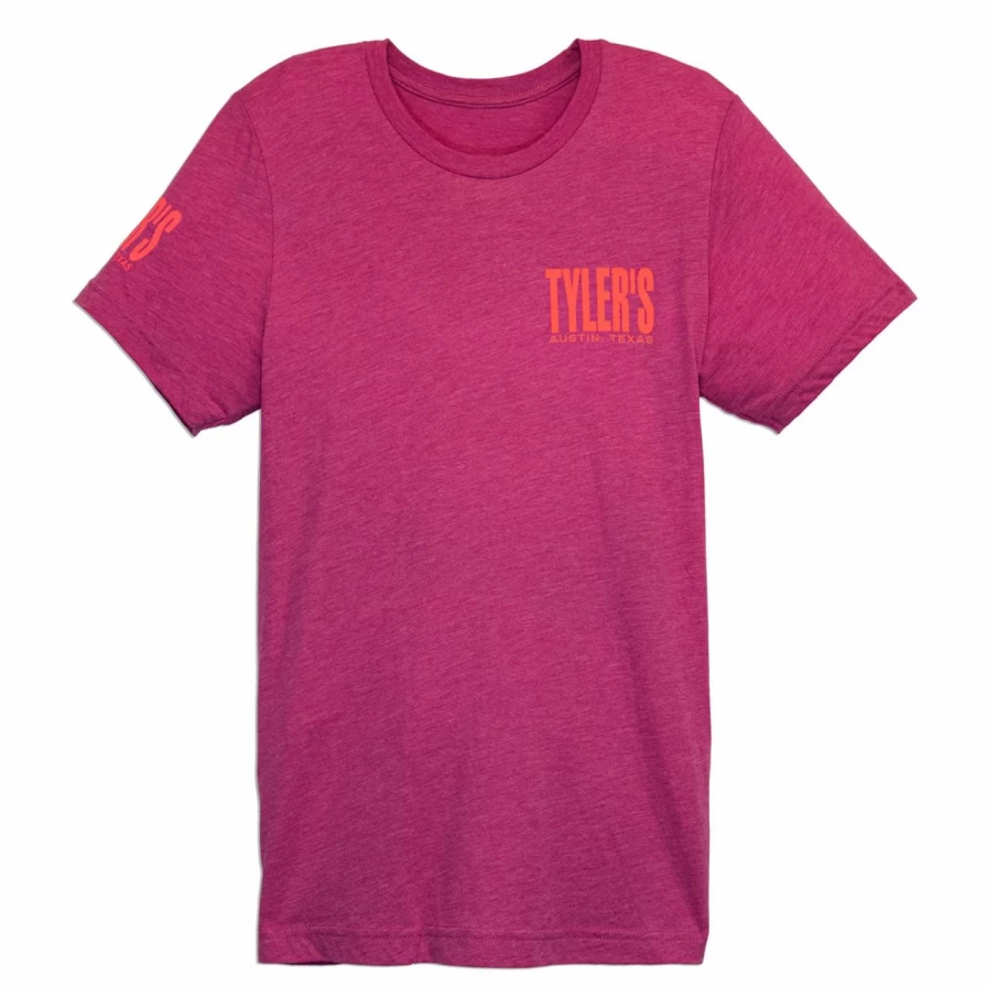 "Stylish Tyler's Berry Melon Print Track Tee for Men - Austin Collection"