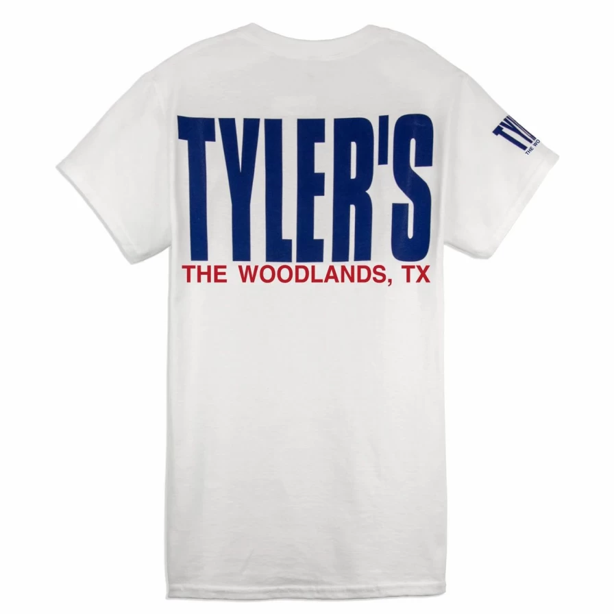 Men's Classic White and Navy Striped T-Shirt - Casual Short Sleeve Tee for Everyday Wear