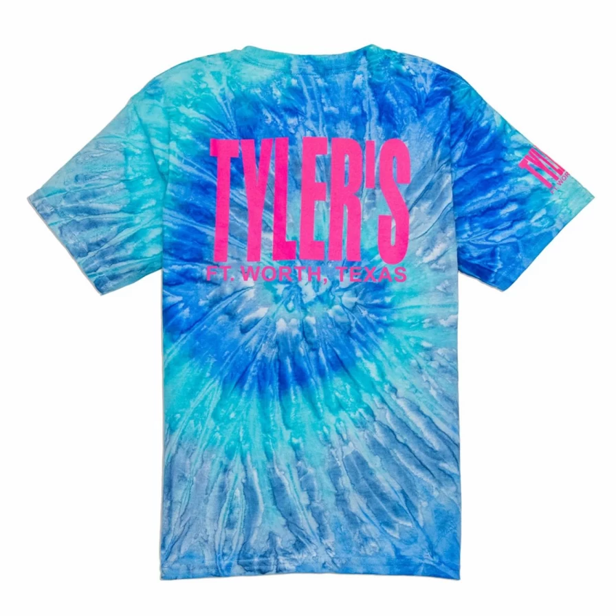 Kids' Blue and Pink Tie-Dye T-Shirt - Fun and Colorful Casual Tee for Boys and Girls