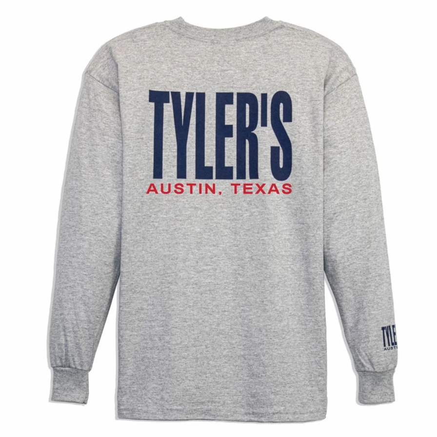 Boys' Grey and Navy Long Sleeve T-Shirt - Casual Kids Top with Comfort Fit
