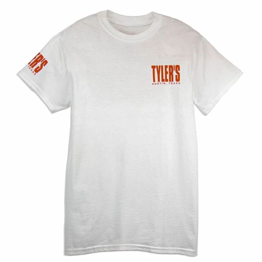 Tyler's Austin Sneakers in White and Burnt Orange – Premium Comfort & Style