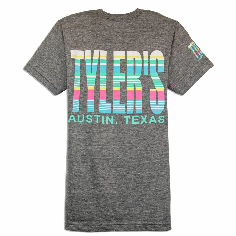 Men's Tyler's Multi-Stripe Track Tee Austin - Stylish Striped Casual T-Shirt