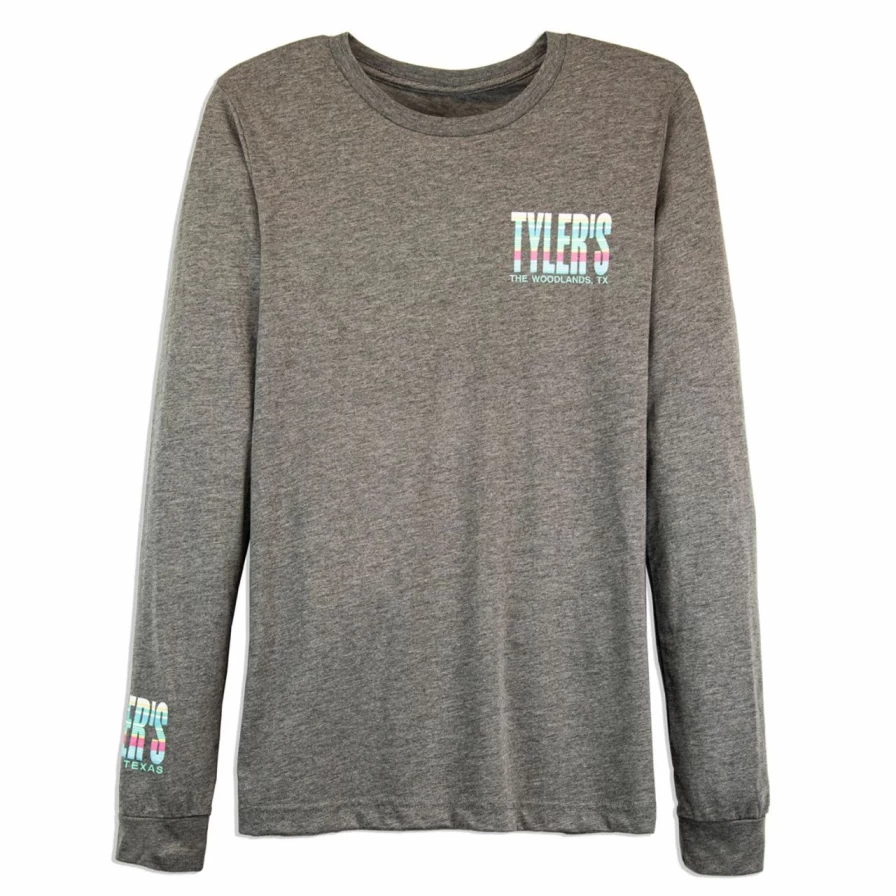 Men's Long Sleeve Multi-Stripe Casual T-Shirt - The Woodlands Collection