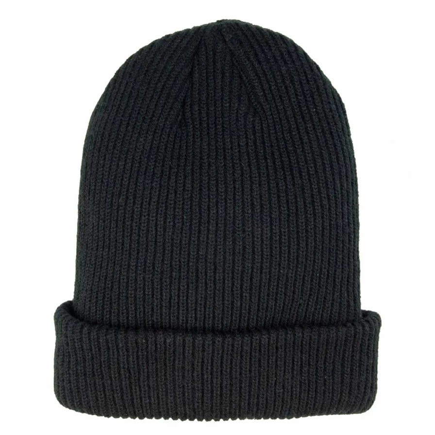 Vintage Black Texas Beanie - Classic Retro Style Hat for Men & Women