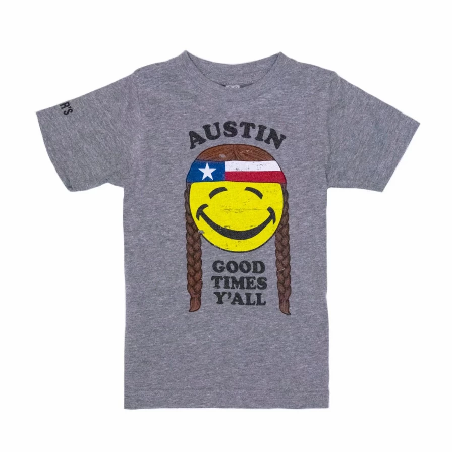 "Toddlers' Austin Good Times Y'All Tee - * Brand Granite Heather Casual Kids T-Shirt"
