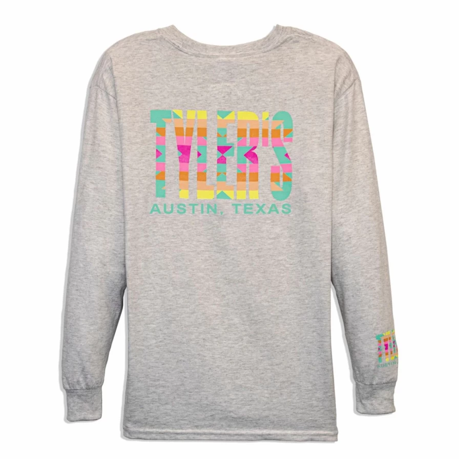 Boys' Long Sleeve Pastel Aztec Print T-Shirt Casual Kids Top