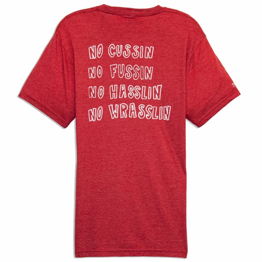 "Chicken Bingo Graphic T-Shirt in Heather Red"
