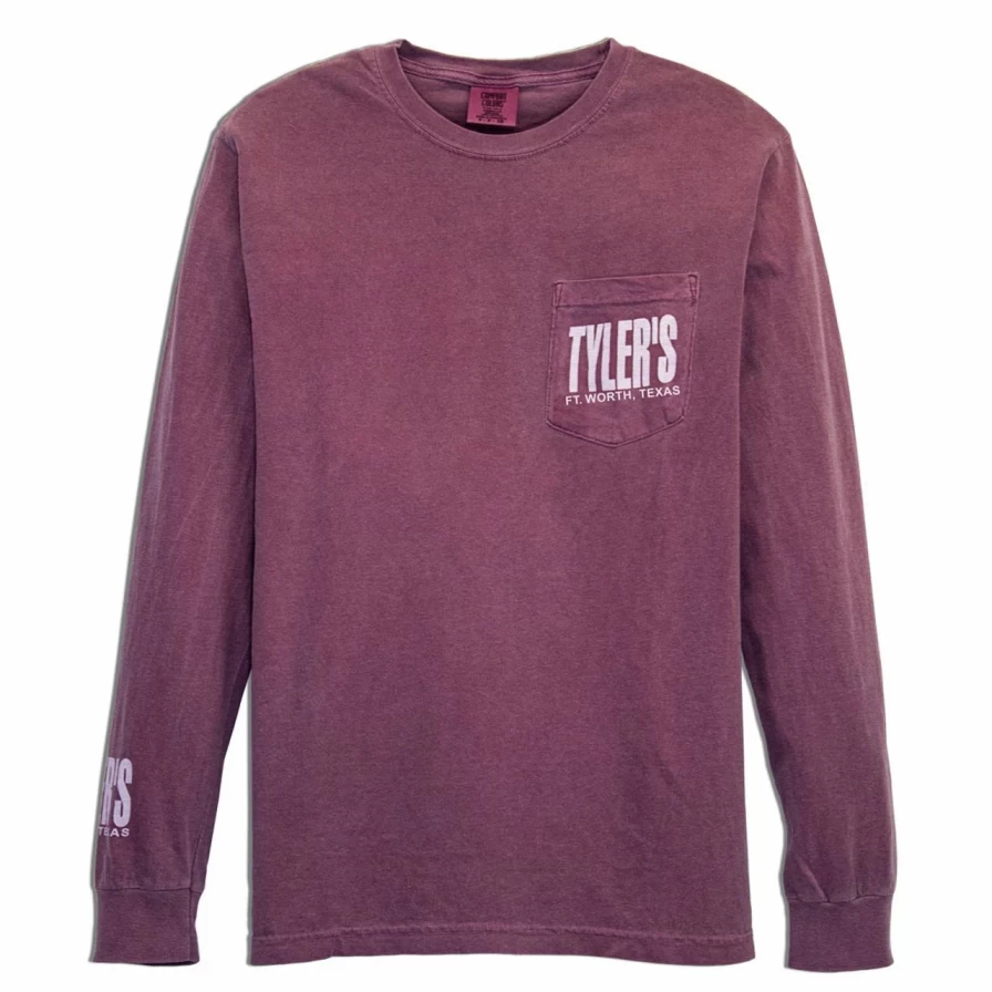 Men's Premium Long Sleeve Pocket T-Shirt - Comfort Colors Crewneck Casual Top for Everyday Wear