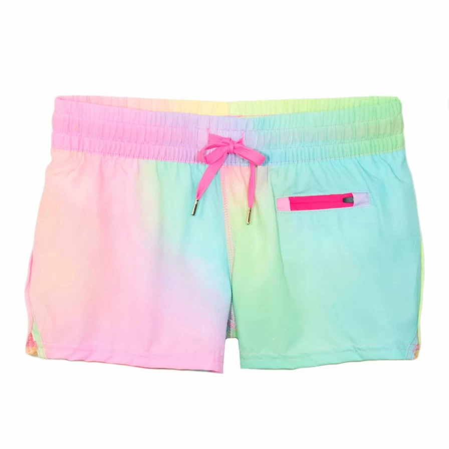 Women's Pink Tie Dye City Shorts - Comfortable Summer Casual Shorts