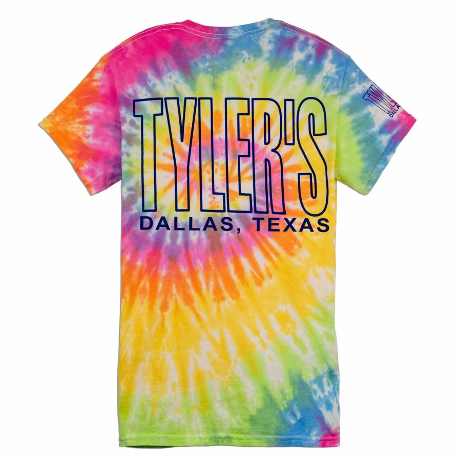 Kids' Tyler's Tie-Dye T-Shirt with Blue Outline - Eternity Tie-Dye Design