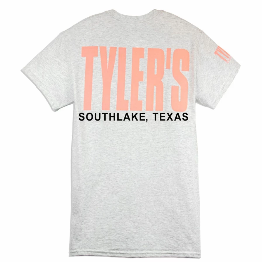 "Tyler's Ash and Baby Pink T-Shirt - Southlake Collection"