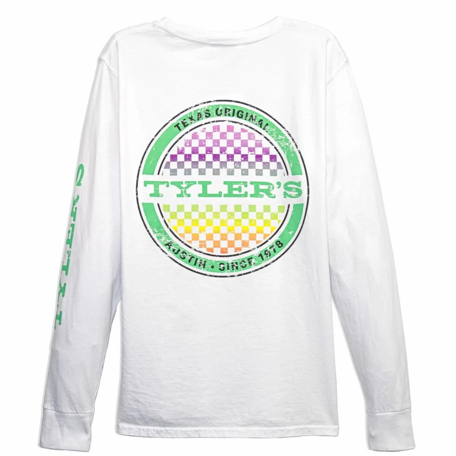 Tyler's Ritchie White Long Sleeve T-Shirt for Men - Premium Cotton Comfort Fit Top