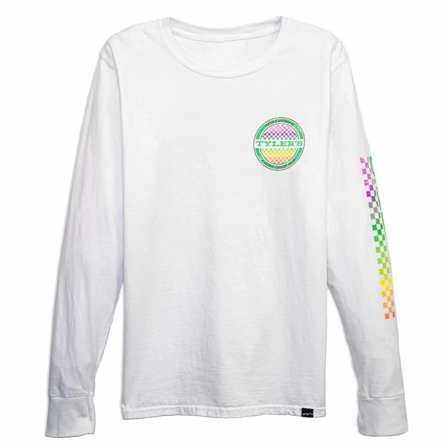 Tyler's Ritchie White Long Sleeve T-Shirt for Men - Premium Cotton Comfort Fit Top