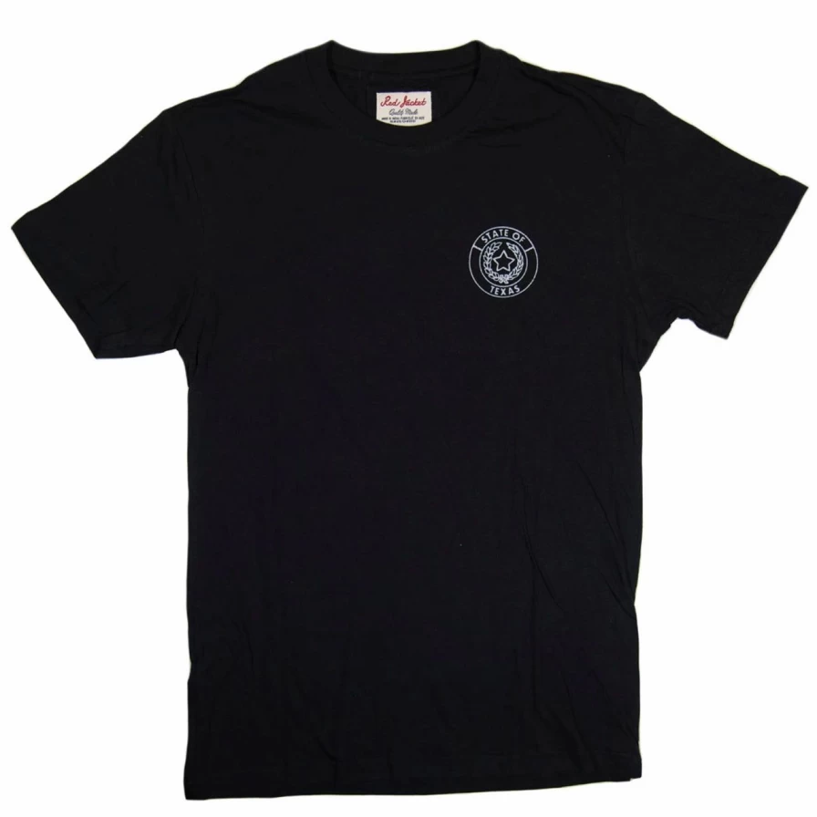 Davy Crockett Black Texas T-Shirt - Vintage Style Tee for Men & Women