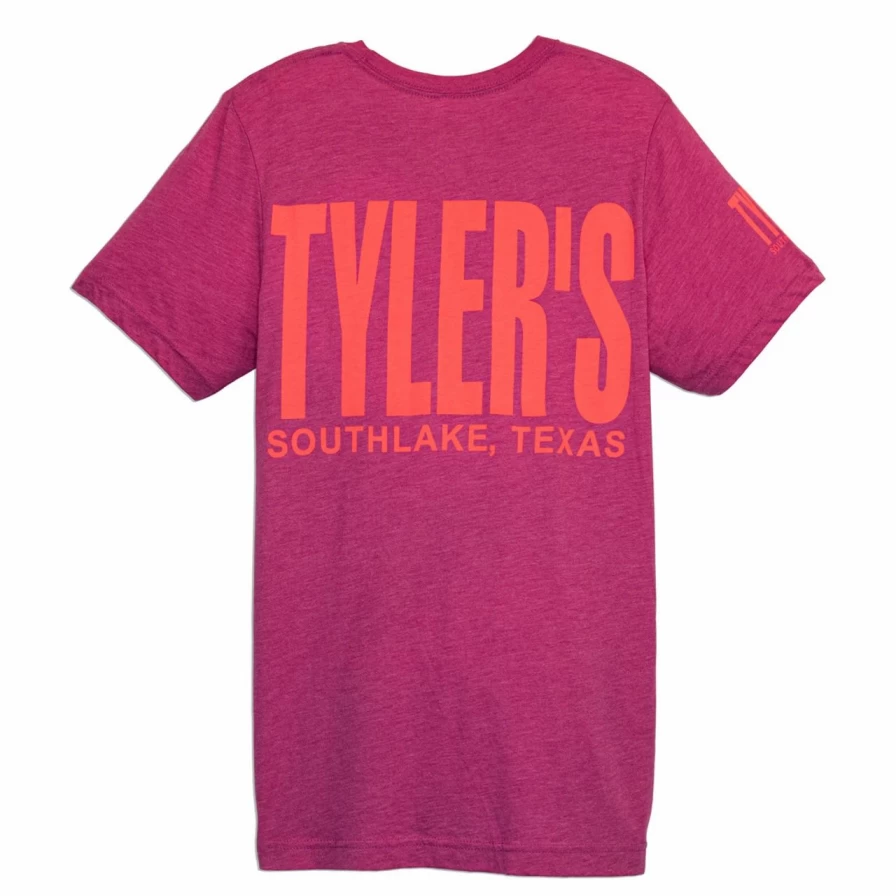 "Stylish Berry & Melon Print Track Tee for Men - Southlake Collection"