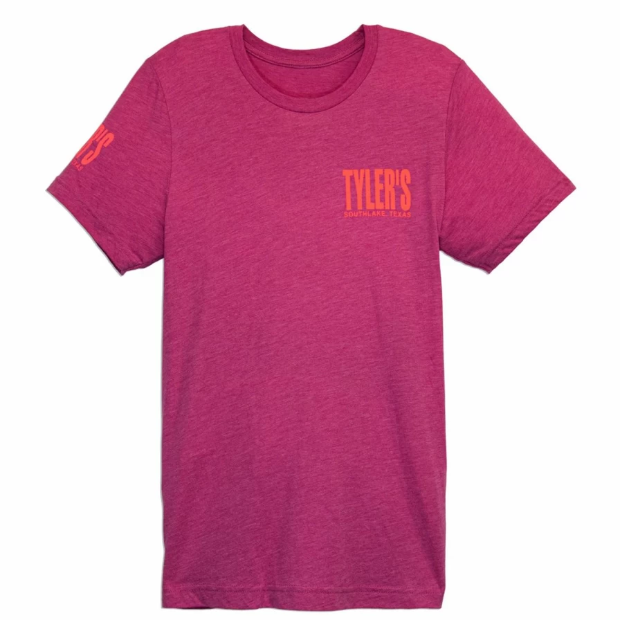 "Stylish Berry & Melon Print Track Tee for Men - Southlake Collection"