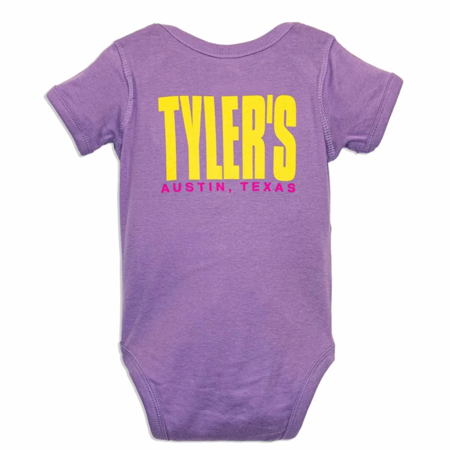 Violet and Pink Onesie by Tyler's - Soft and Comfortable Austin Baby Bodysuit